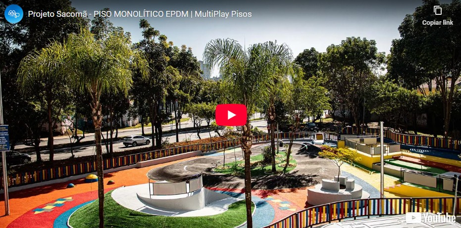 Projeto Sacomã - piso monolítico - pavimentação de áreas de lazer - Multiplay ìsos